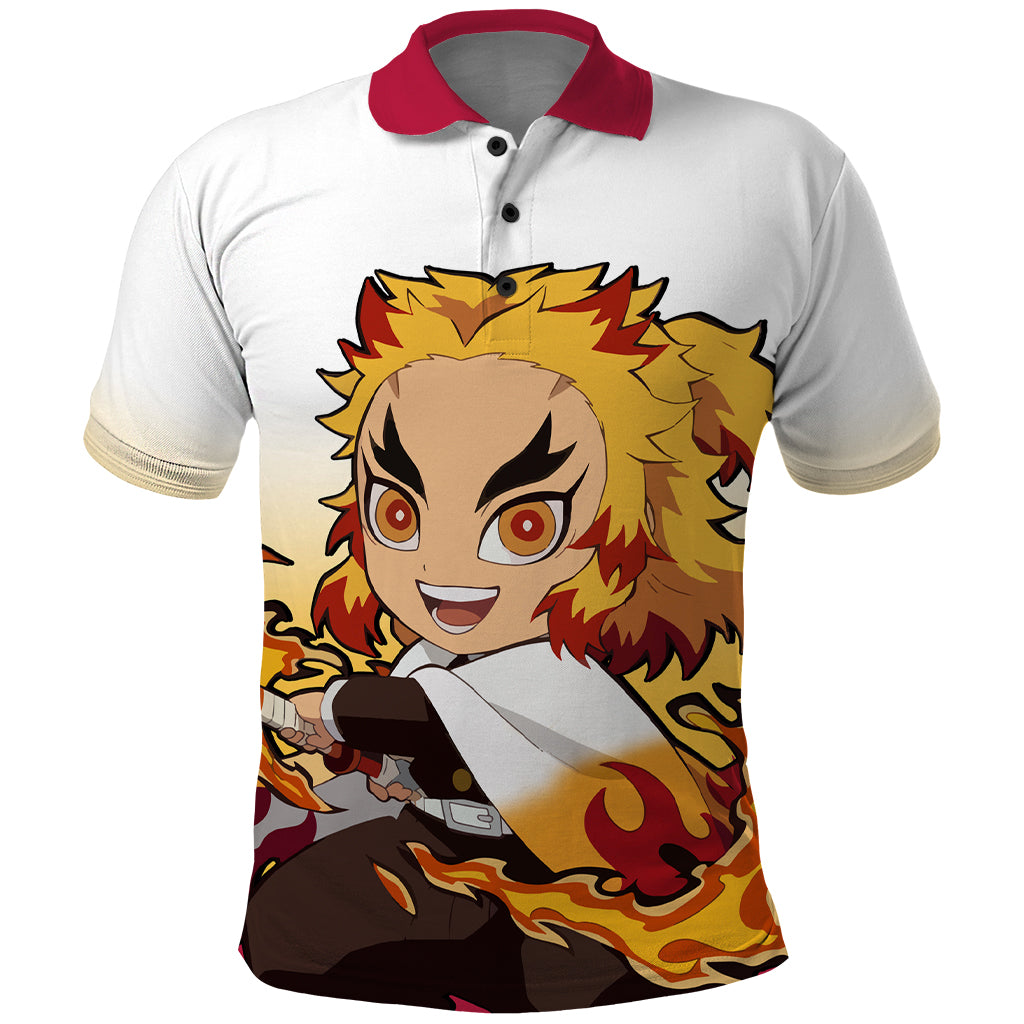 Rengoku Polo Shirt Demon Slayer Funny Style