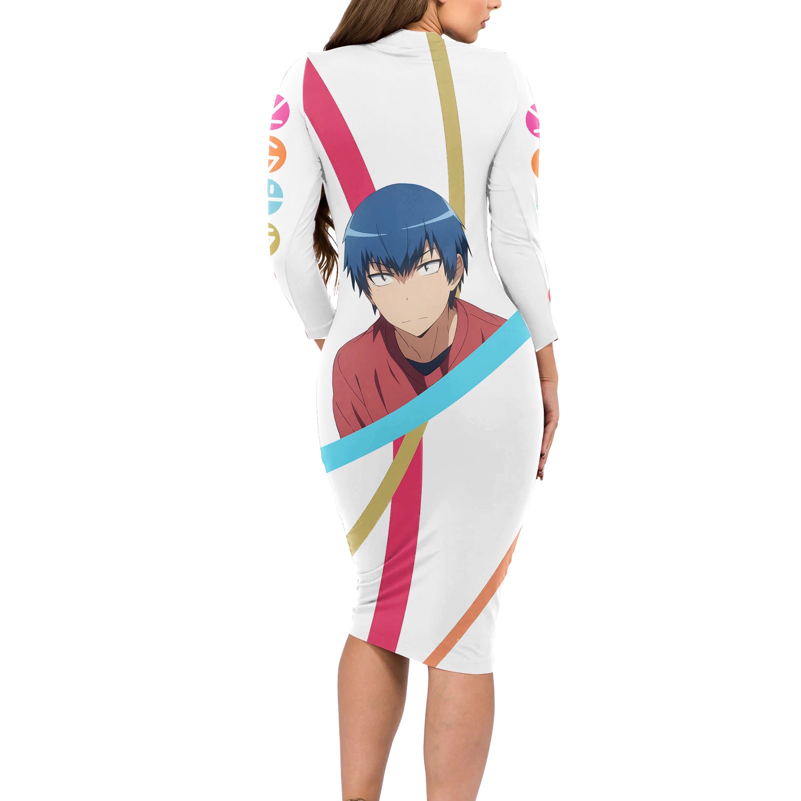 Takasu Ryuuji Long Sleeve Bodycon Dress Toradora Anime Style