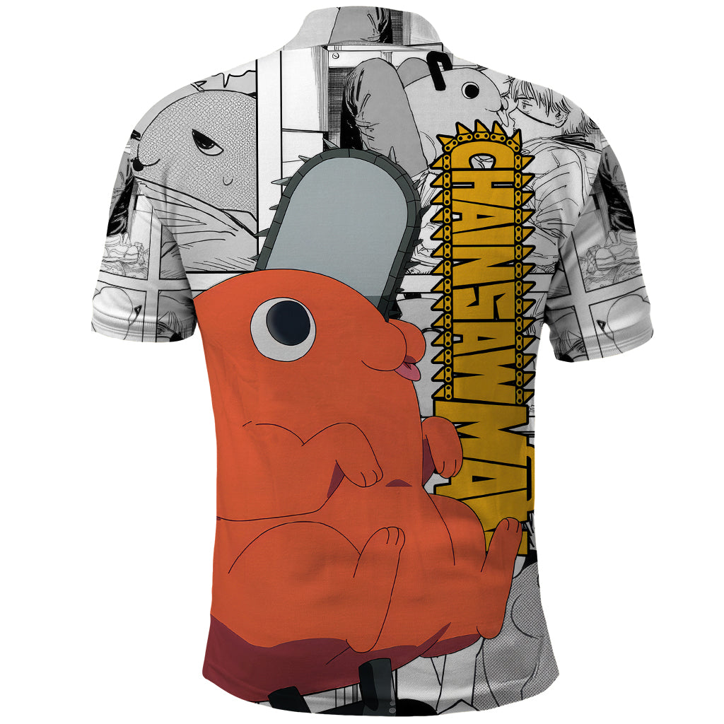 Pochita Polo Shirt Mixed Manga