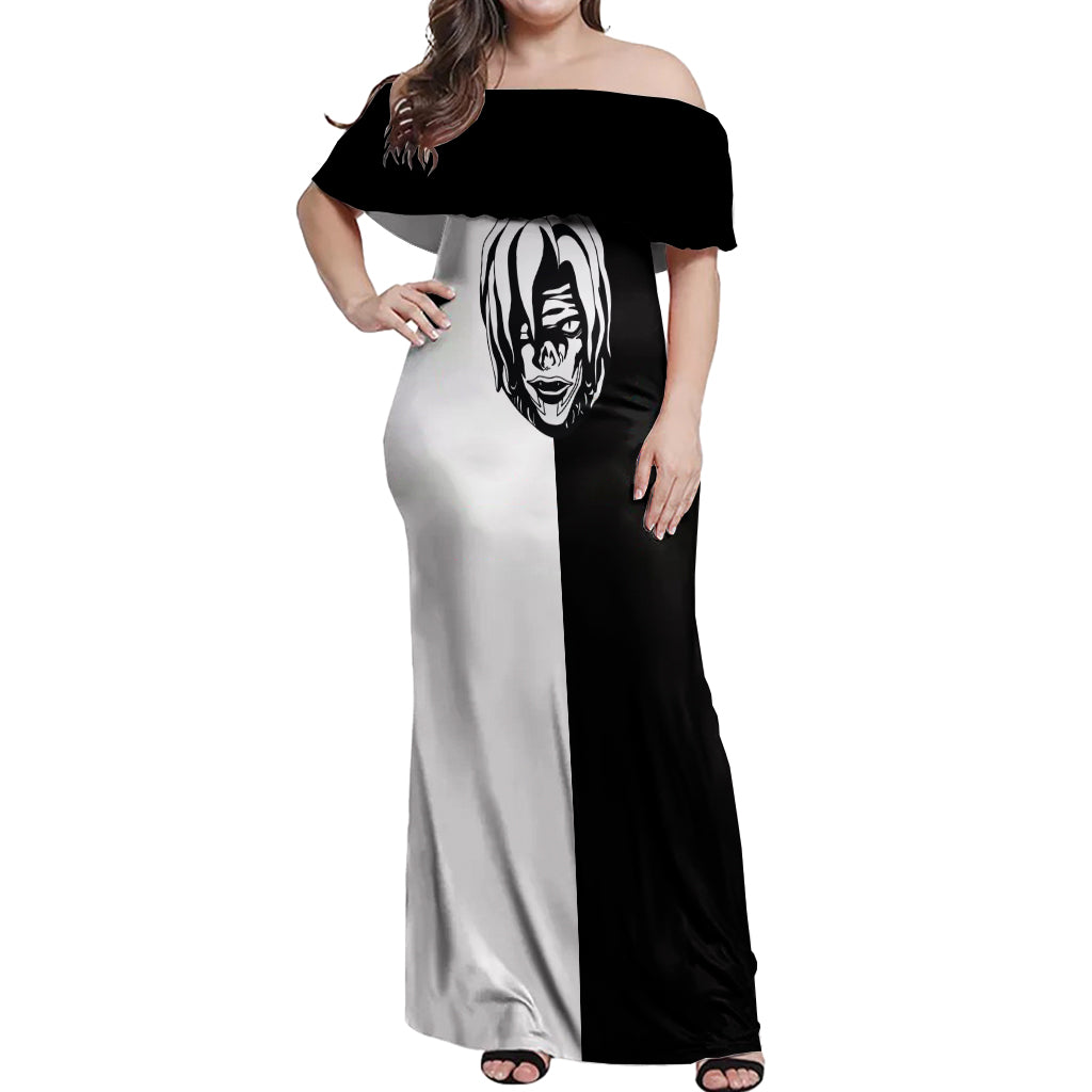 Rem Off Shoulder Maxi Dress Death Note Anime Style