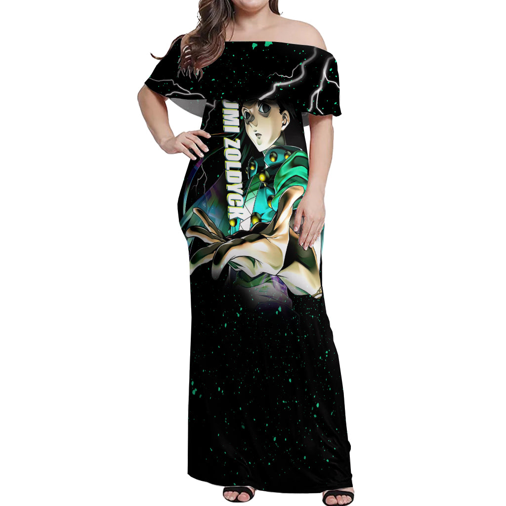 Illumi Zoldyck Off Shoulder Maxi Dress Hunter X Hunter