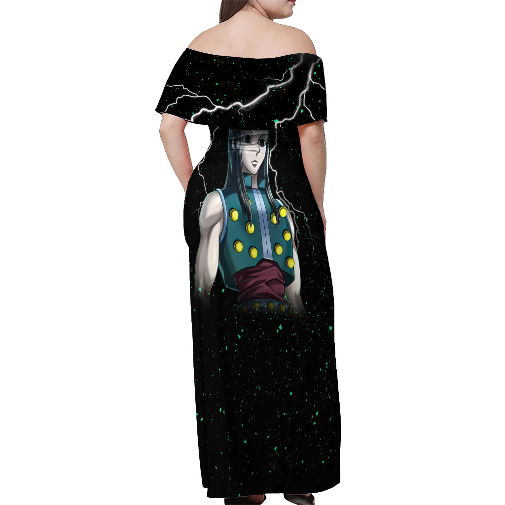 Illumi Zoldyck Off Shoulder Maxi Dress Hunter X Hunter