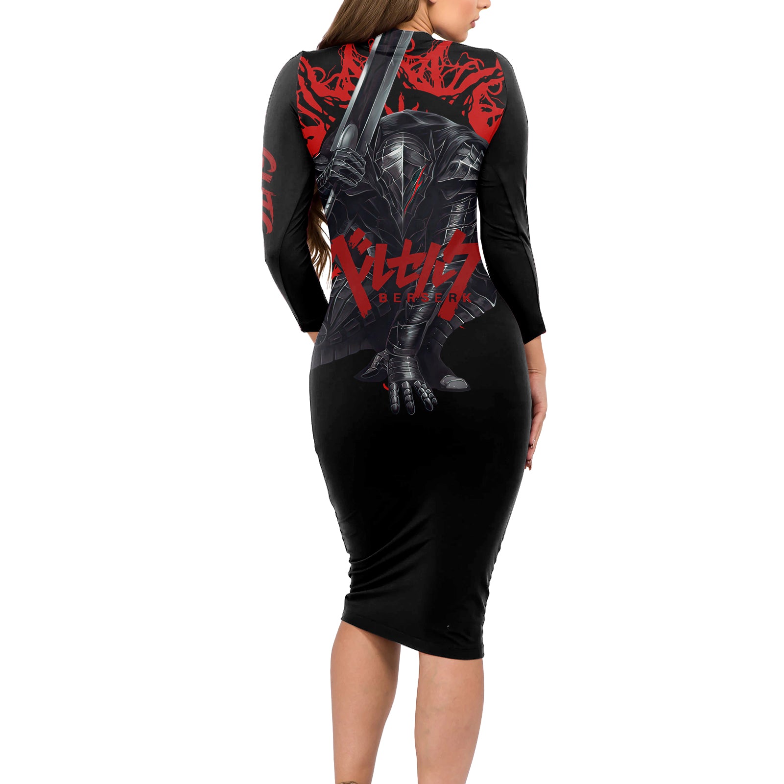 Guts Long Sleeve Bodycon Dress Berserk
