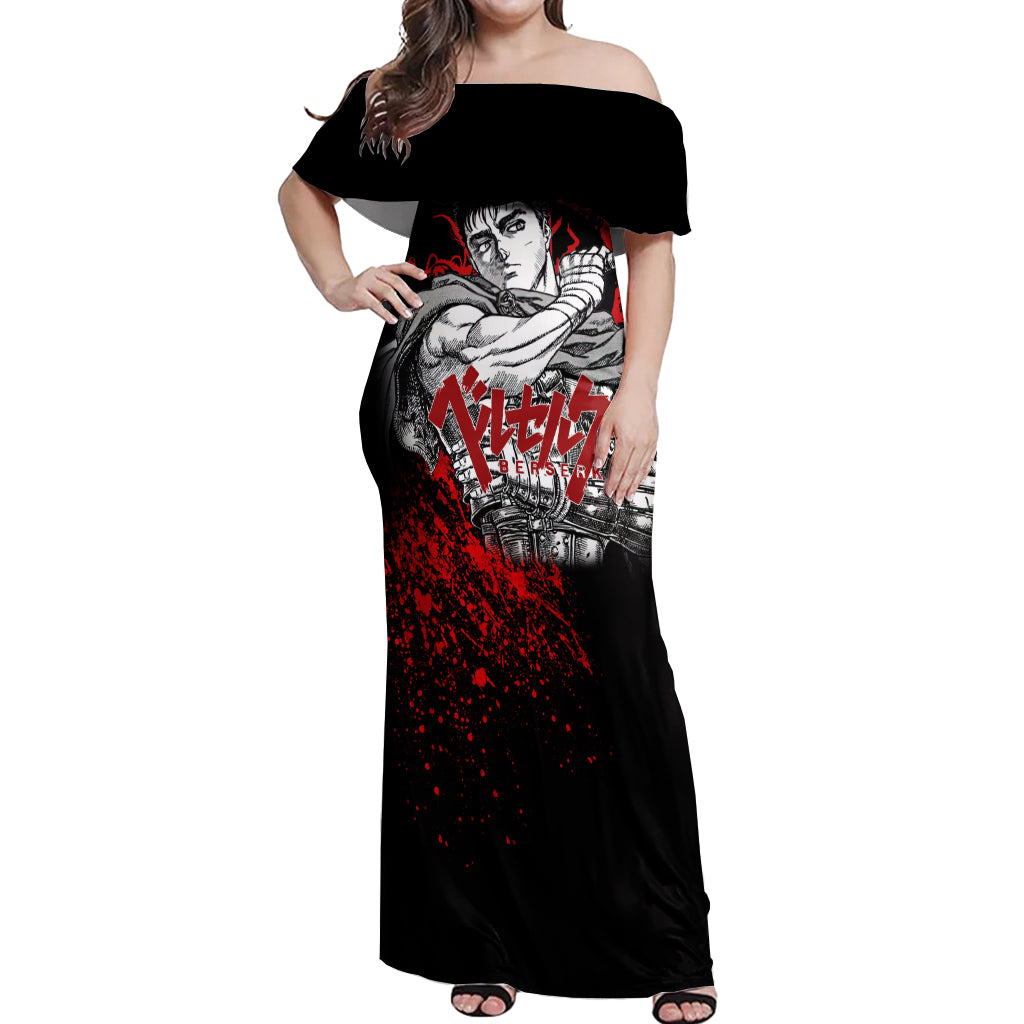 Guts Off Shoulder Maxi Dress Berserk