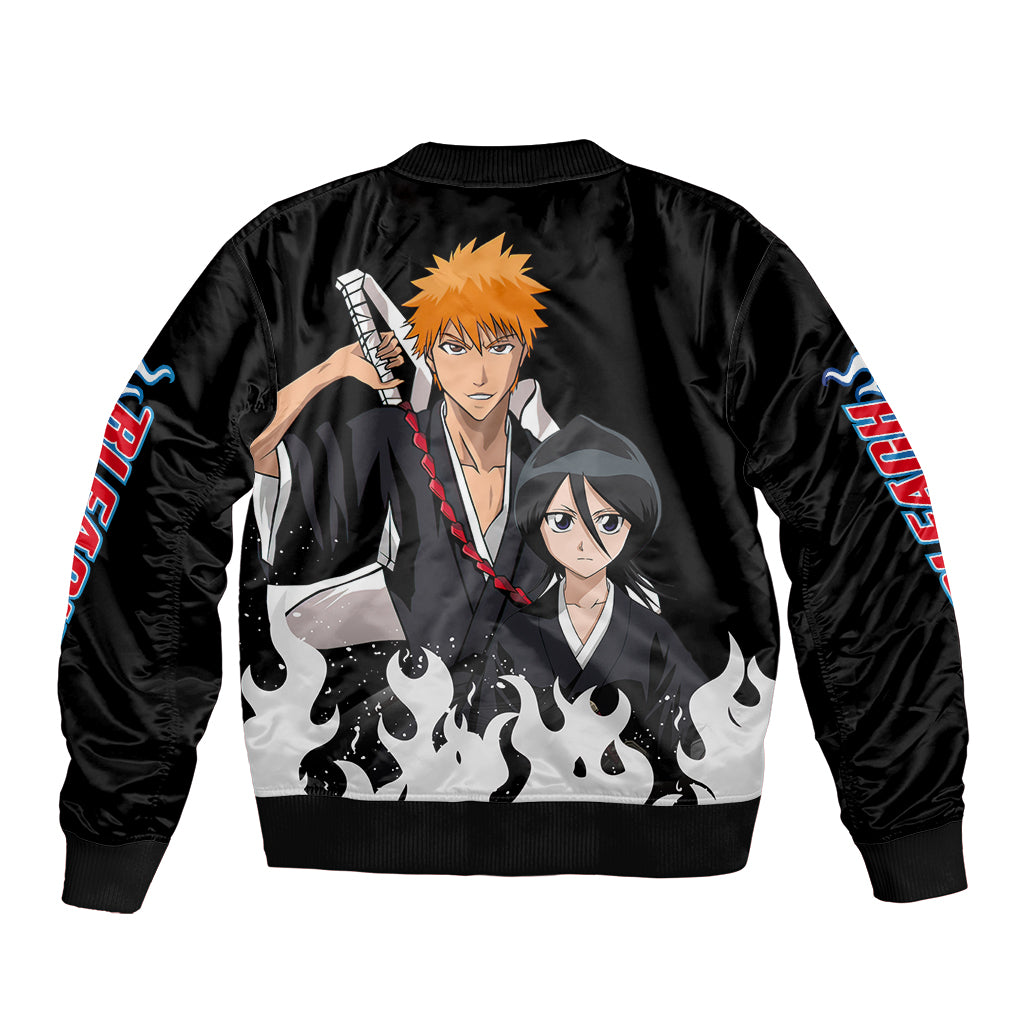 Ichigo and Rukia Bomber Jacket Bleach