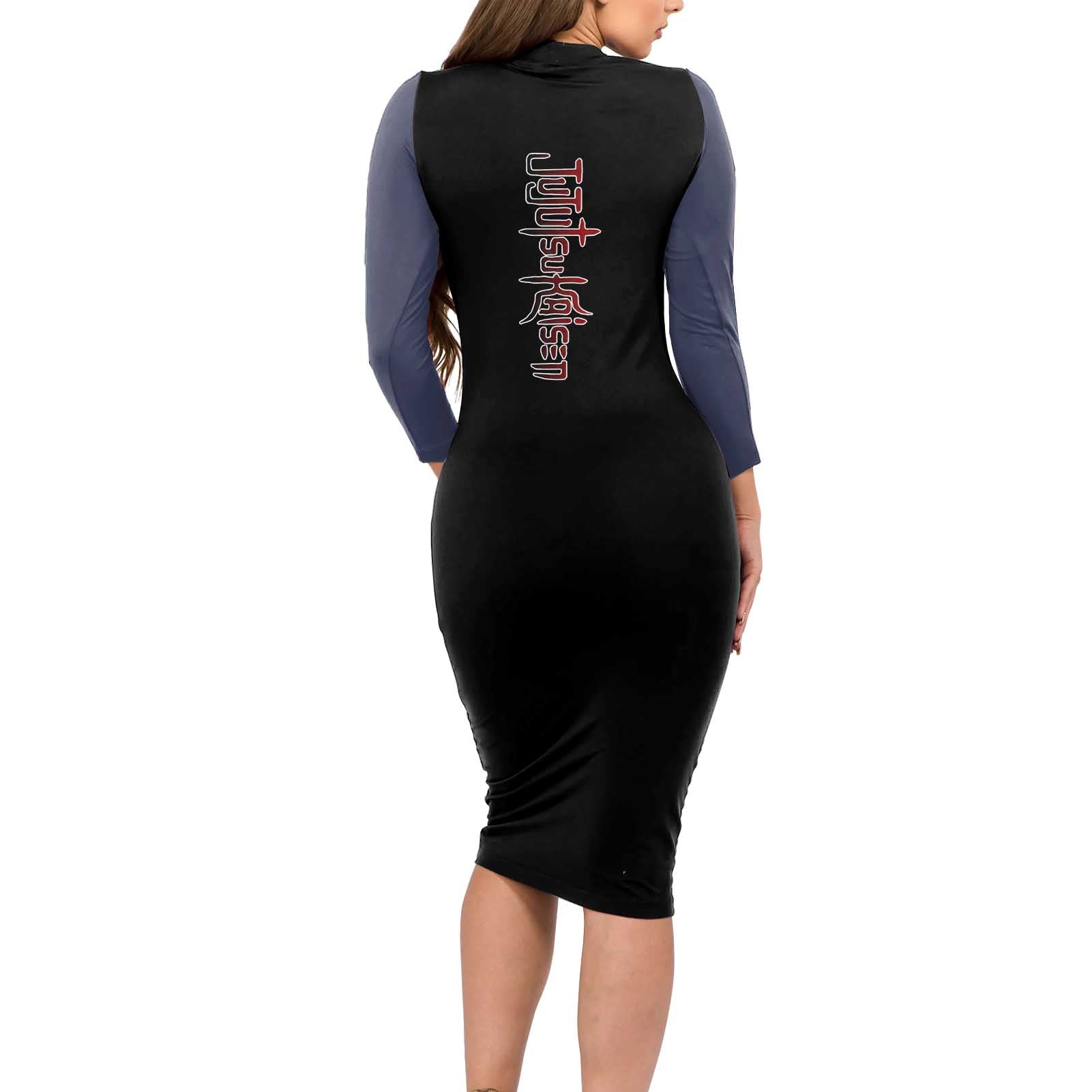 Suguru Geto - Jujutsu Kaisen Long Sleeve Bodycon Dress Anime Mix Manga Style
