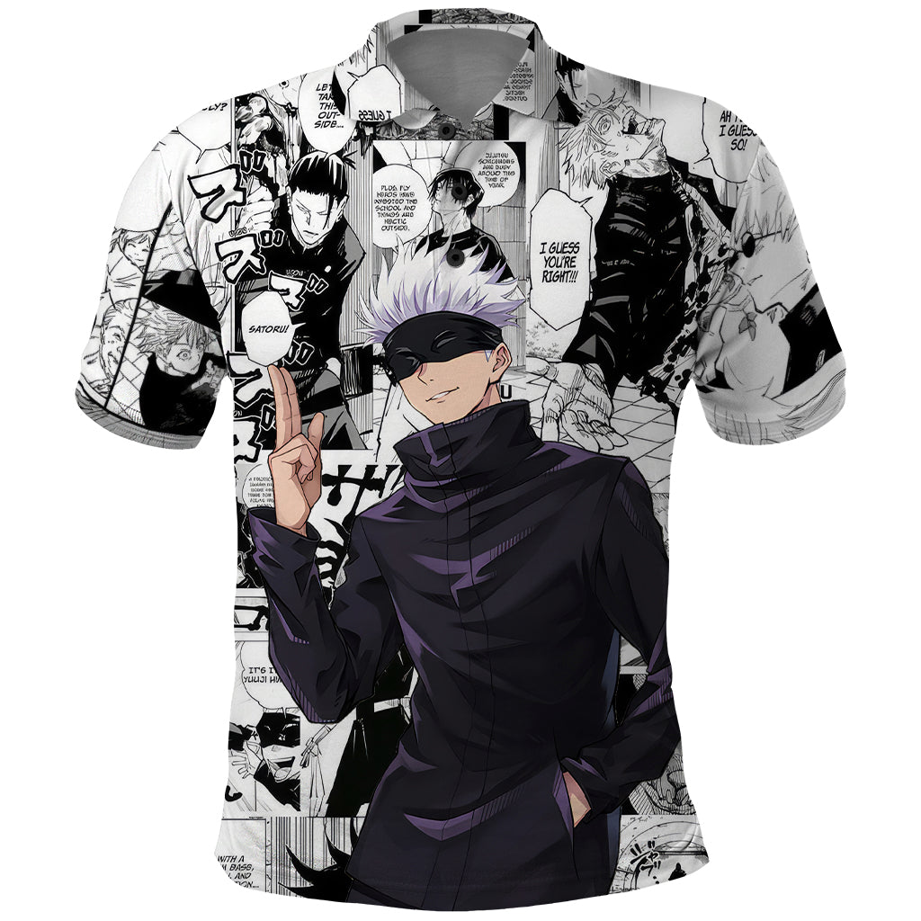 Satoru Gojo  - Jujutsu Kaisen Polo Shirt Mix Manga Shirts