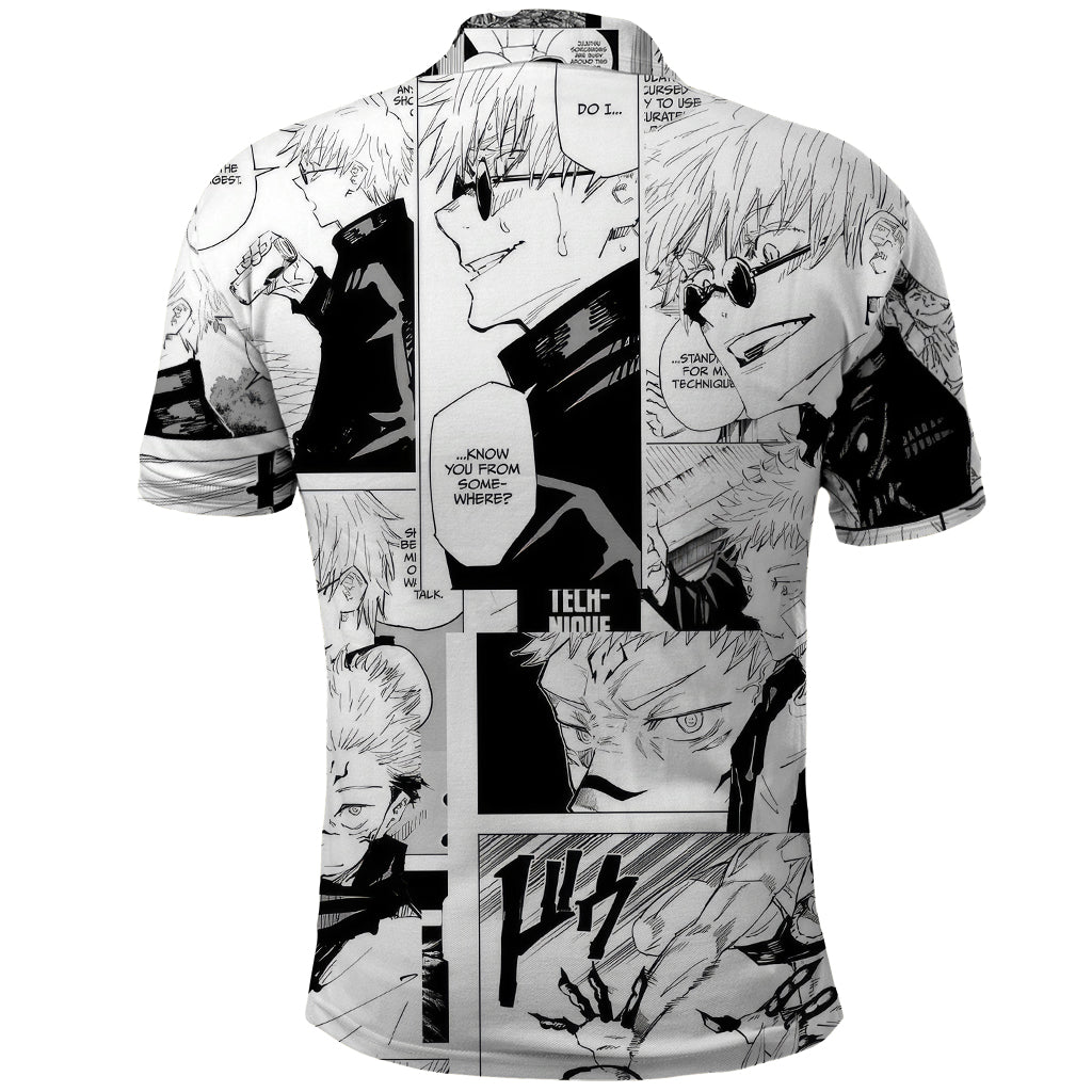 Satoru Gojo  - Jujutsu Kaisen Polo Shirt Mix Manga Shirts