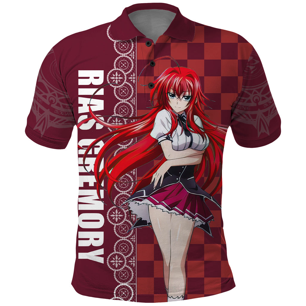 Rias Gremory Polo Shirt High School DxD Anime