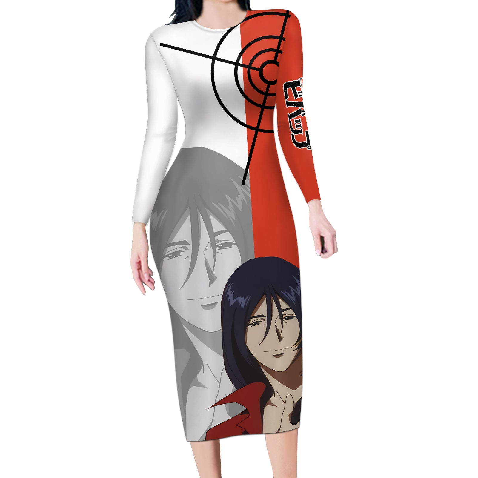 Grencia Mars Elijah Guo Eckener Cowboy Bebop Long Sleeve Bodycon Dress Anime Style