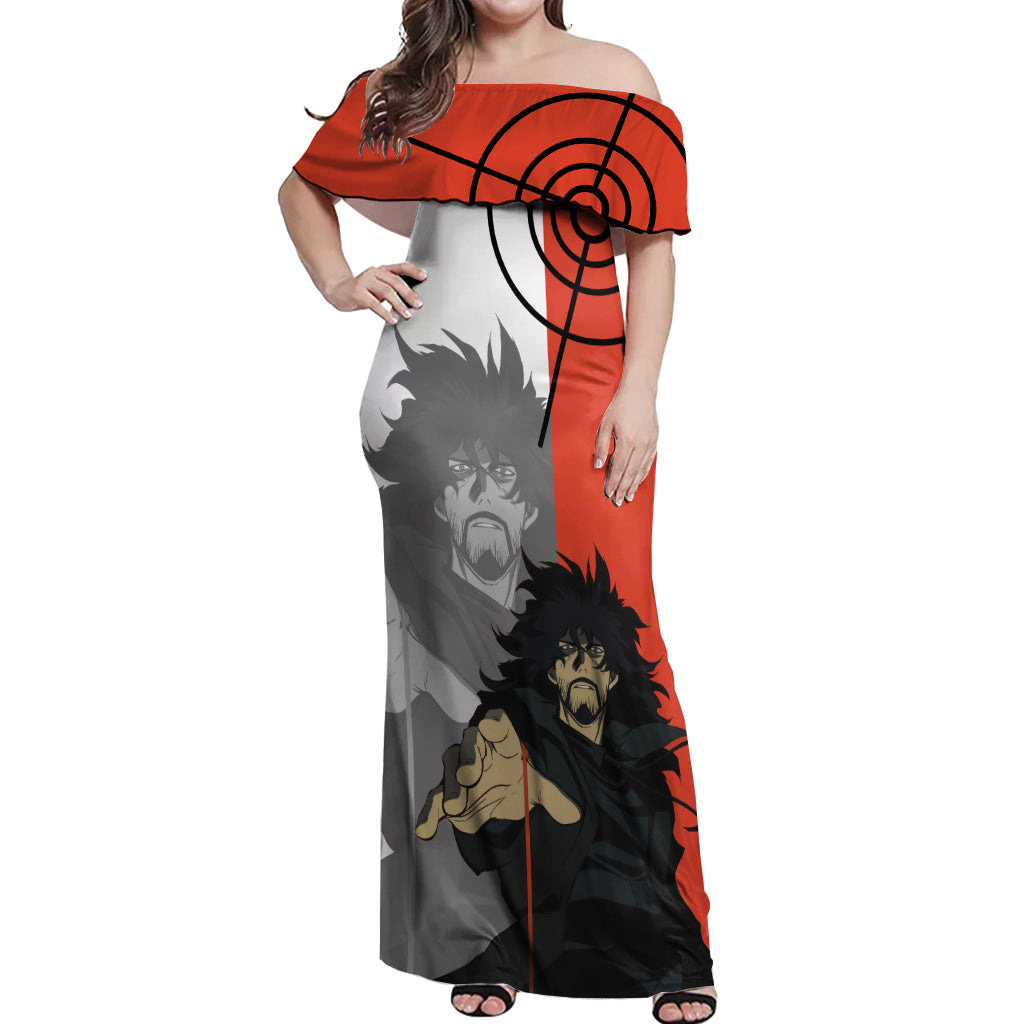 Vincent Volaju Cowboy Bebop Off Shoulder Maxi Dress Anime Style