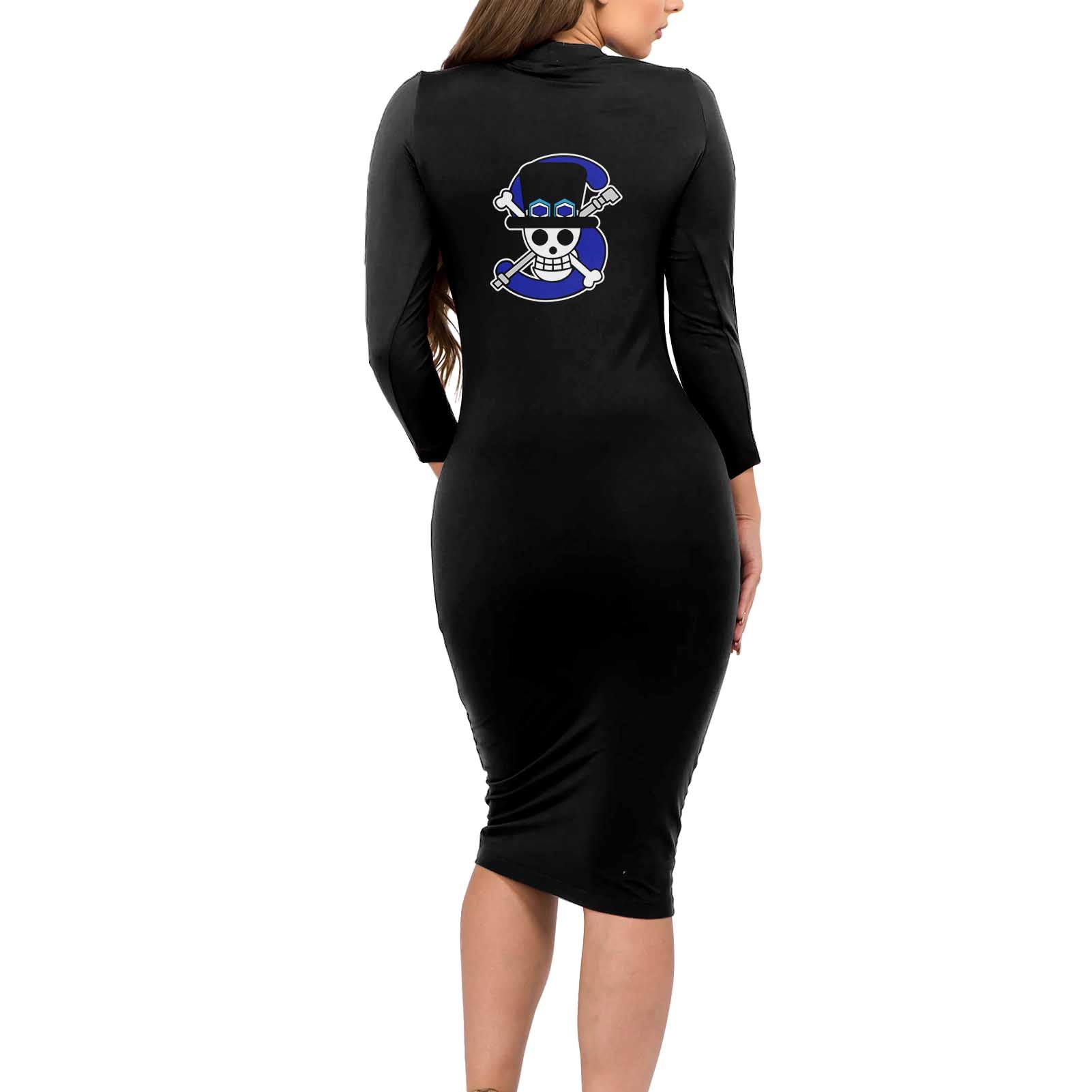 Sabo - One Piece Long Sleeve Bodycon Dress Anime Uniform Style