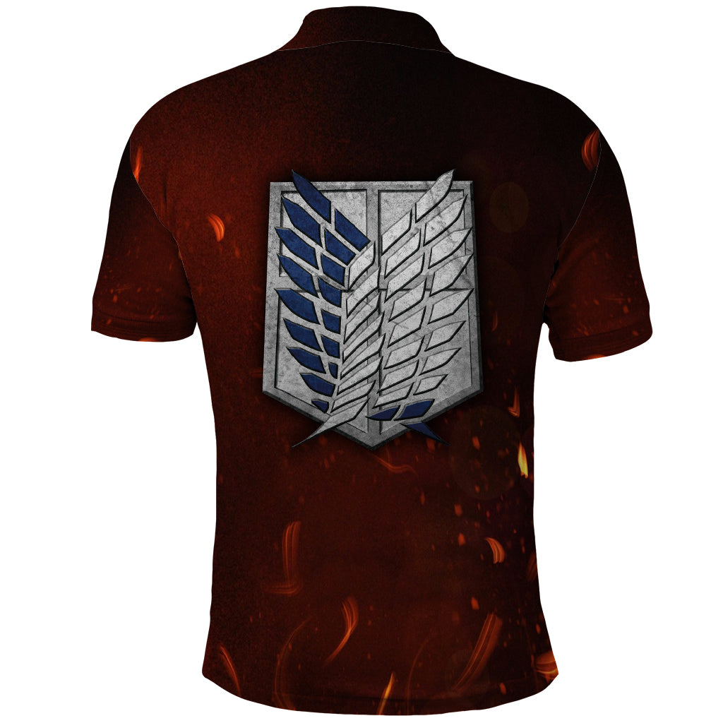 Eren Yeager - AOT Final Season Anime Polo Shirt Attack On Titan