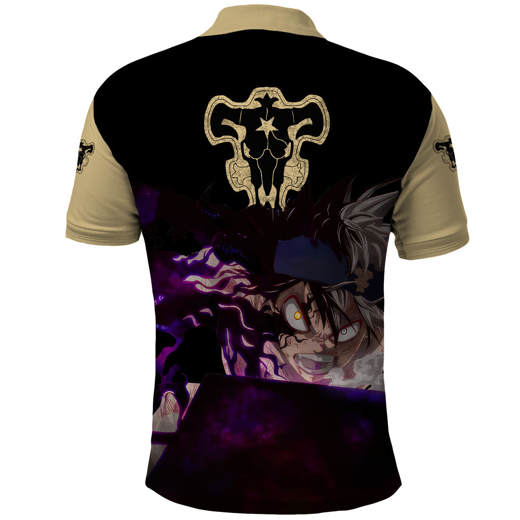 Black Bull Devil Asta - Anime Polo Shirt Black Clover Anime