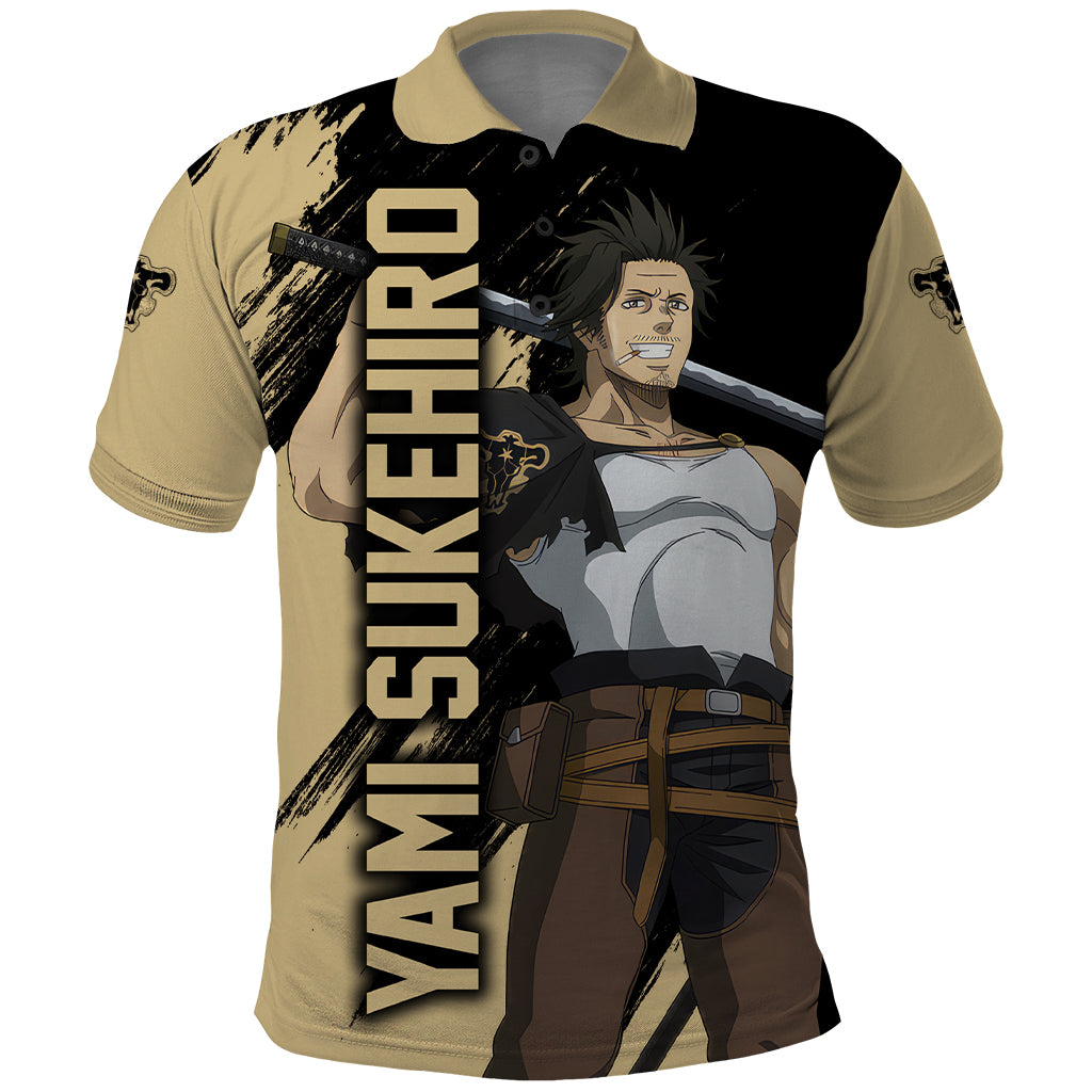 Black Bull Yami Sukehiro Polo Shirt Black Clover Anime