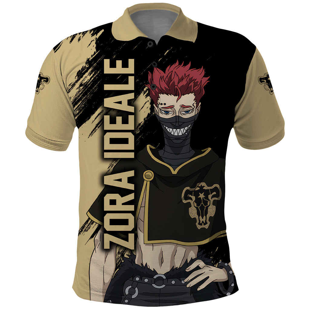 Black Bull Zora Ideale Polo Shirt Black Clover Anime