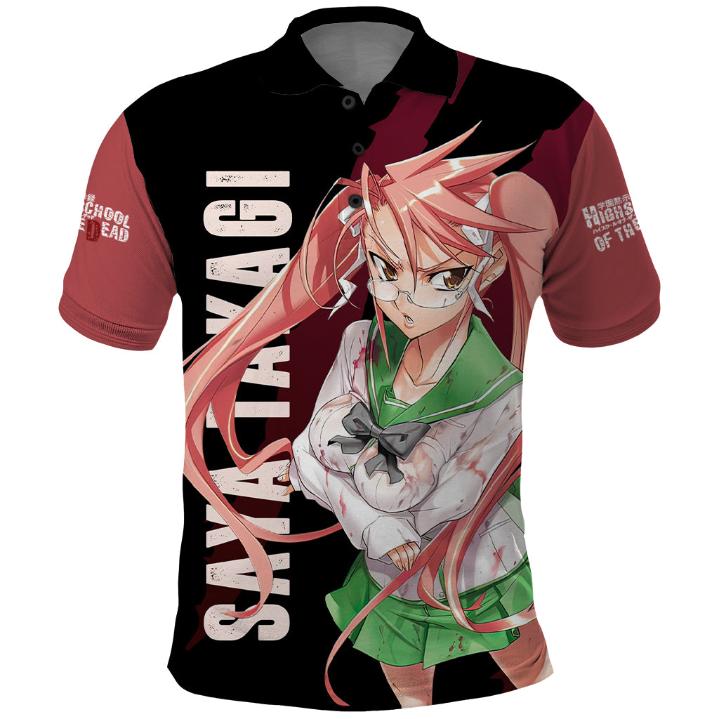 Saya Takagi Polo Shirt Highschool Of Dead