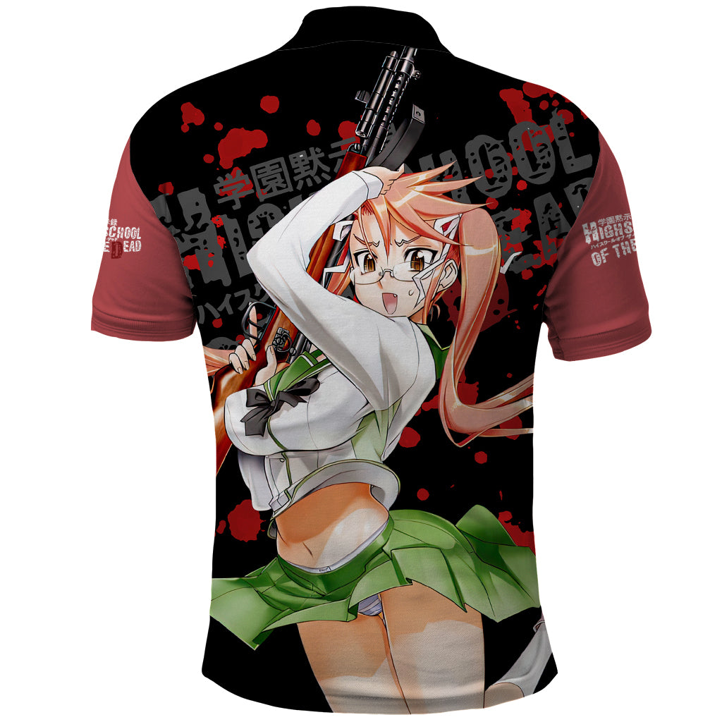 Saya Takagi Polo Shirt Highschool Of Dead
