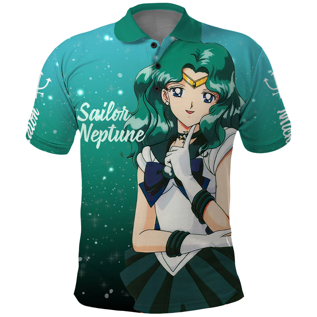 Michiru Kaioh Polo Shirt Sailor Neptune Sailor Moon Anime