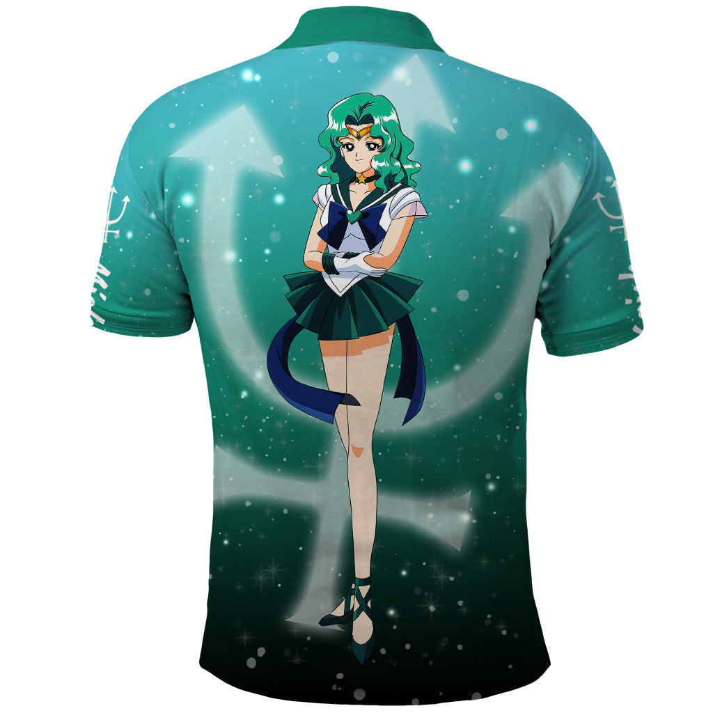 Michiru Kaioh Polo Shirt Sailor Neptune Sailor Moon Anime