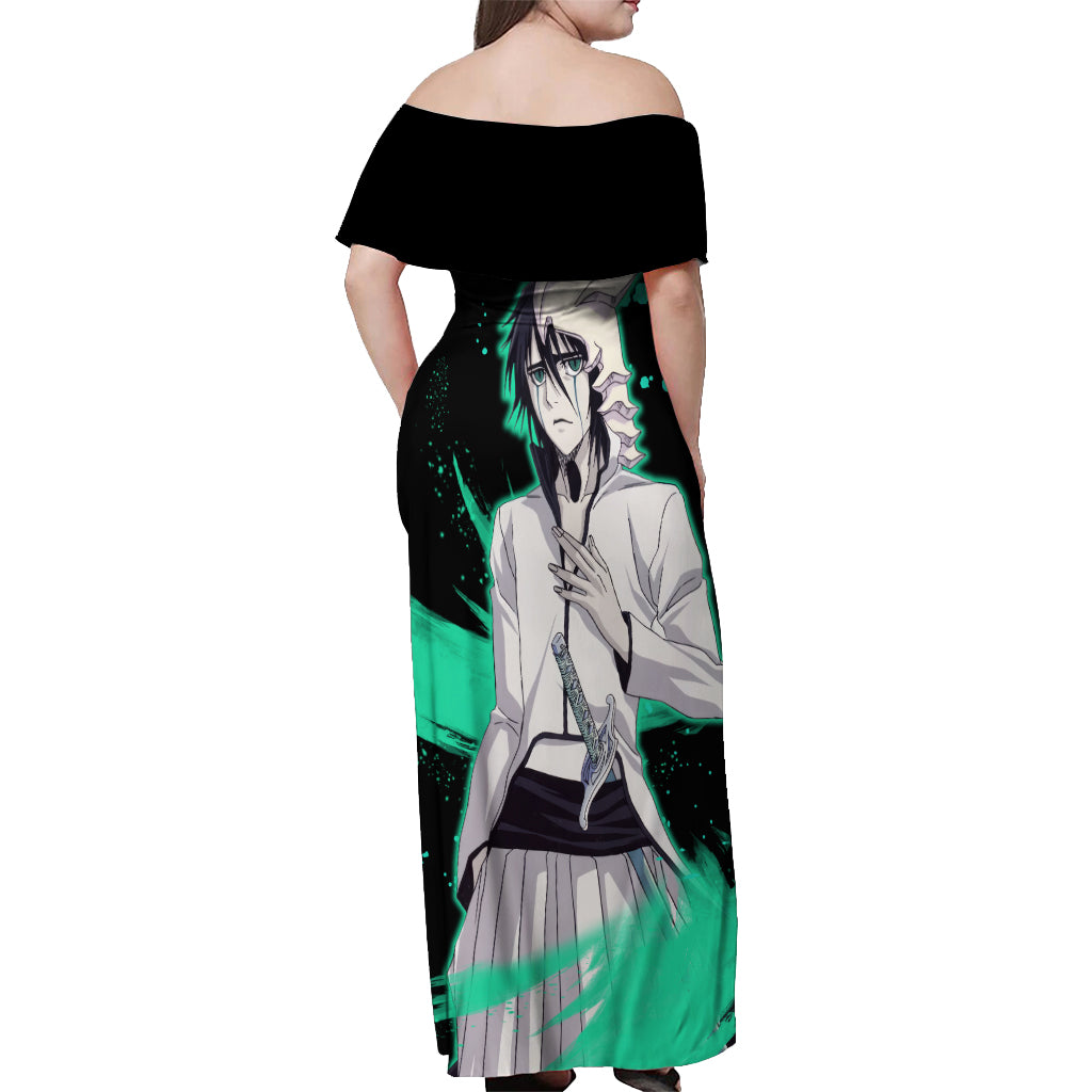 Ulquiorra Schiffer Off Shoulder Maxi Dress Bleach