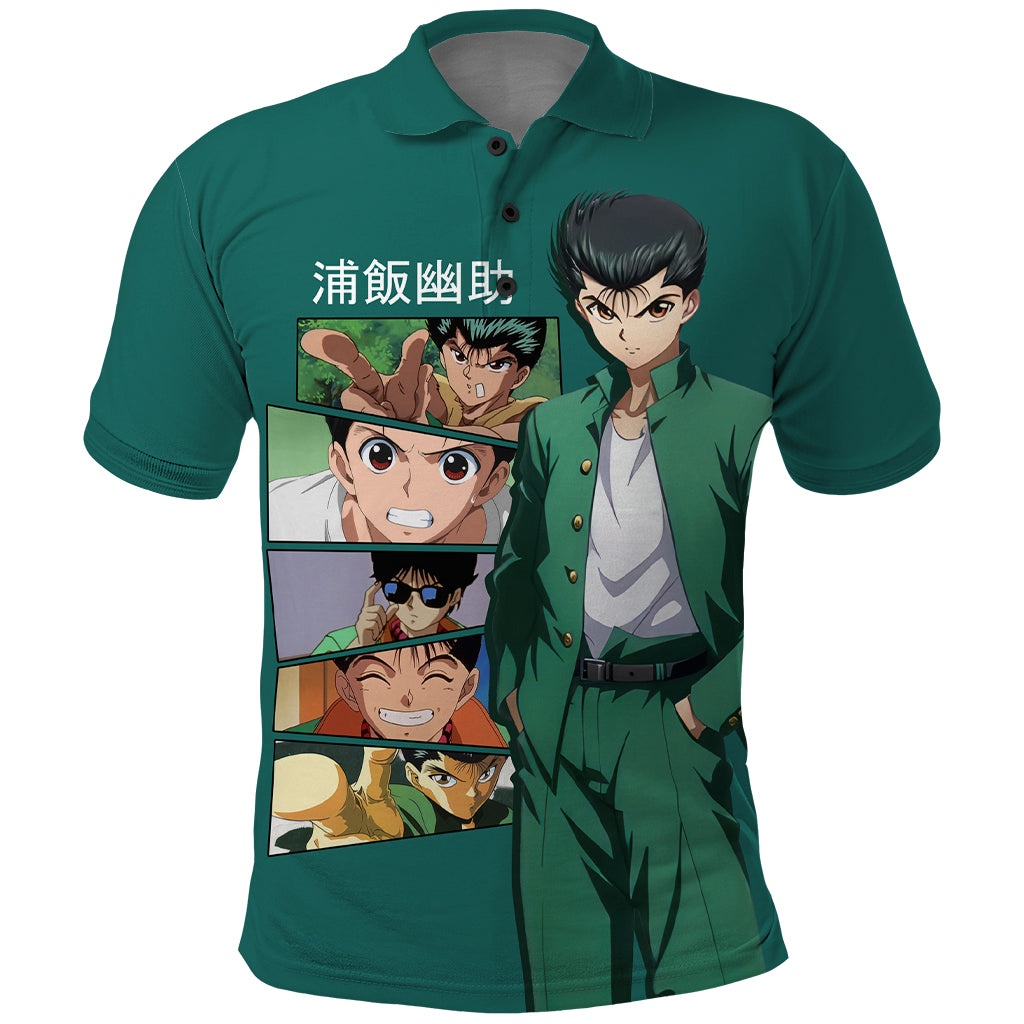 Yusuke Urameshi Polo Shirt Yu Yu Hakusho Anime