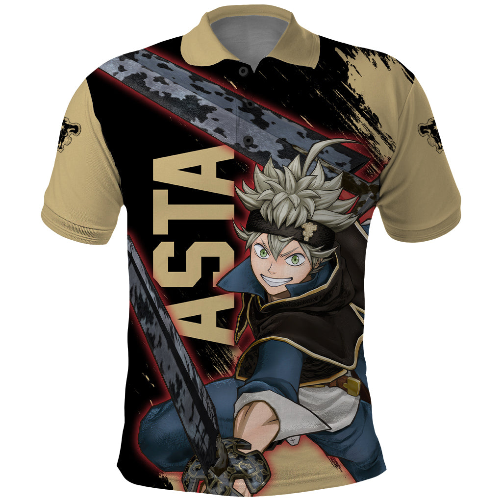 Black Bull Asta Polo Shirt Black Clover Anime