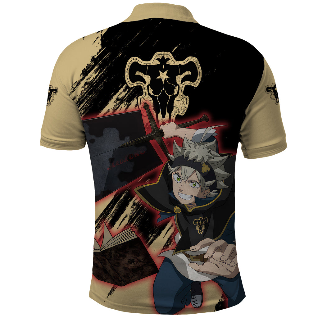 Black Bull Asta Polo Shirt Black Clover Anime