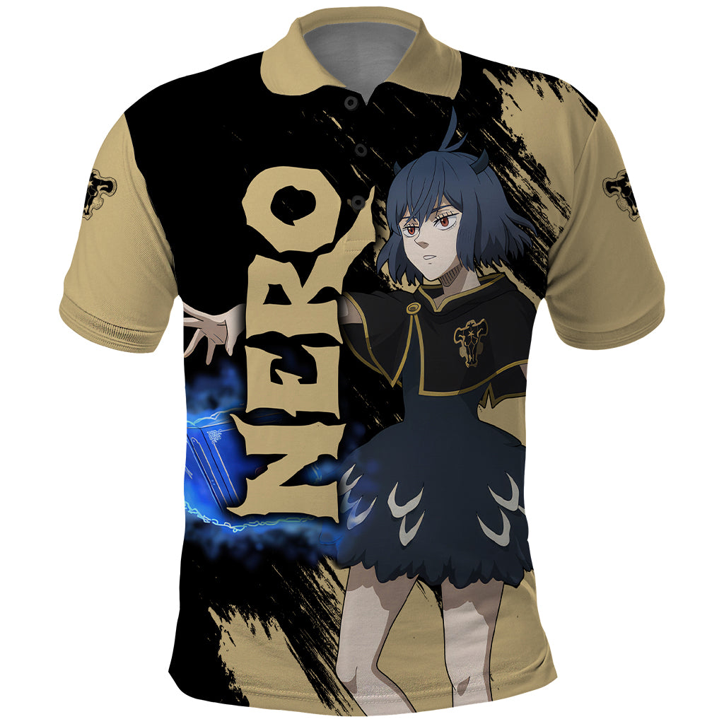Black Bull Nero Polo Shirt Black Clover Anime