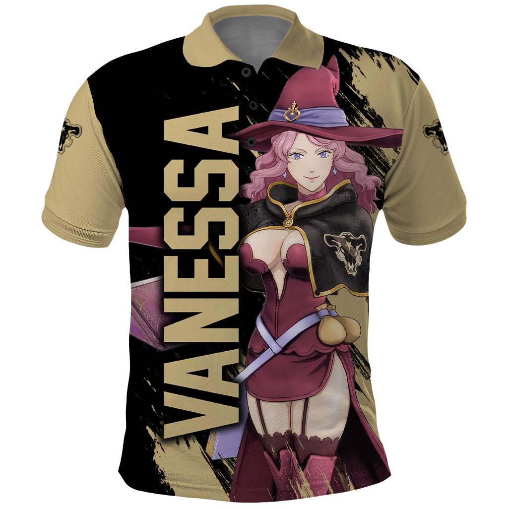 Black Bull Vanessa Polo Shirt Black Clover Anime