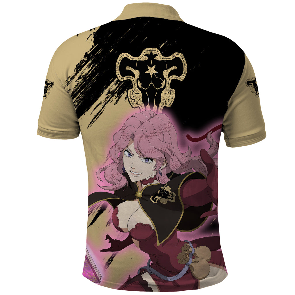 Black Bull Vanessa Polo Shirt Black Clover Anime