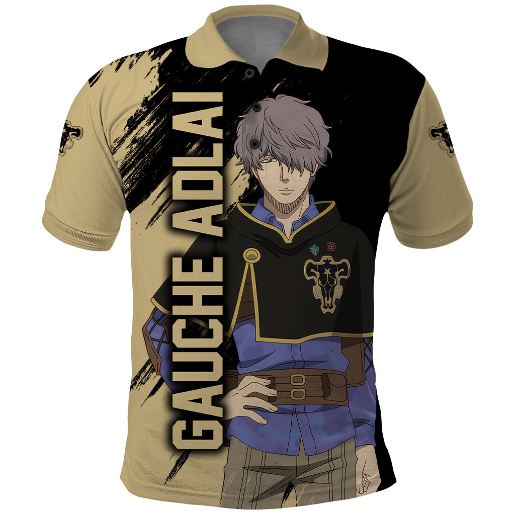 Black Bull Gauche Adlai Polo Shirt Black Clover Anime