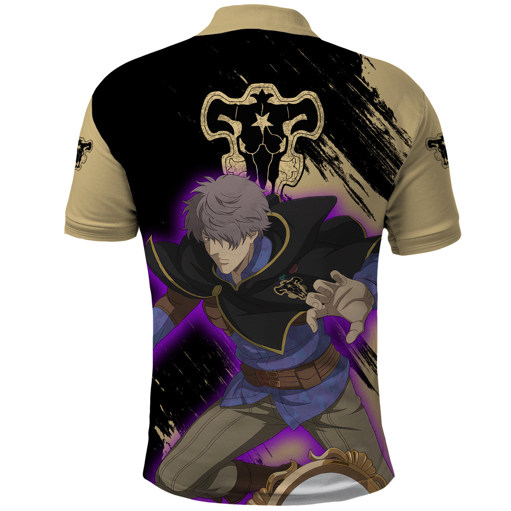 Black Bull Gauche Adlai Polo Shirt Black Clover Anime