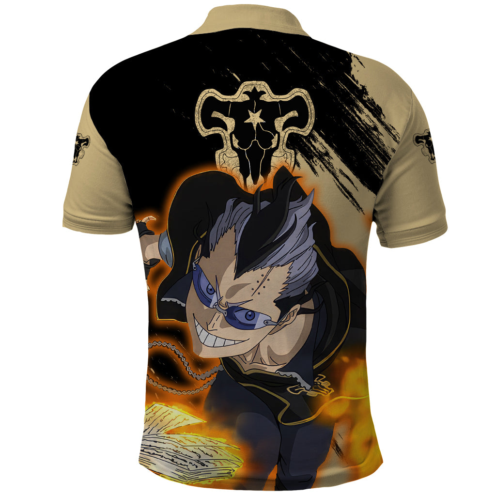 Black Bull Magna Swing Polo Shirt Black Clover Anime
