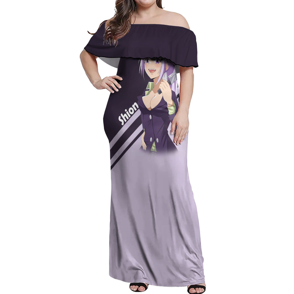 Slime Shion Off Shoulder Maxi Dress TenSura Anime