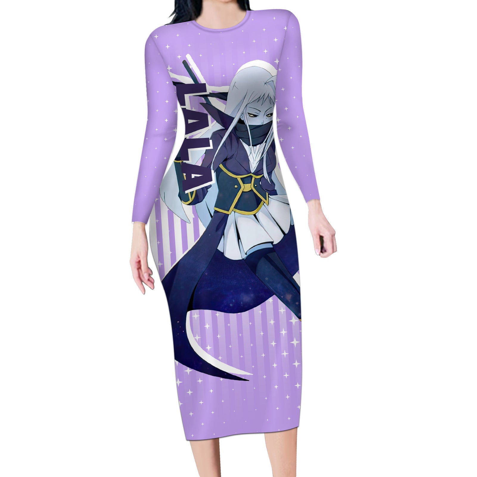 Lala - Monster Musume Long Sleeve Bodycon Dress Anime Style