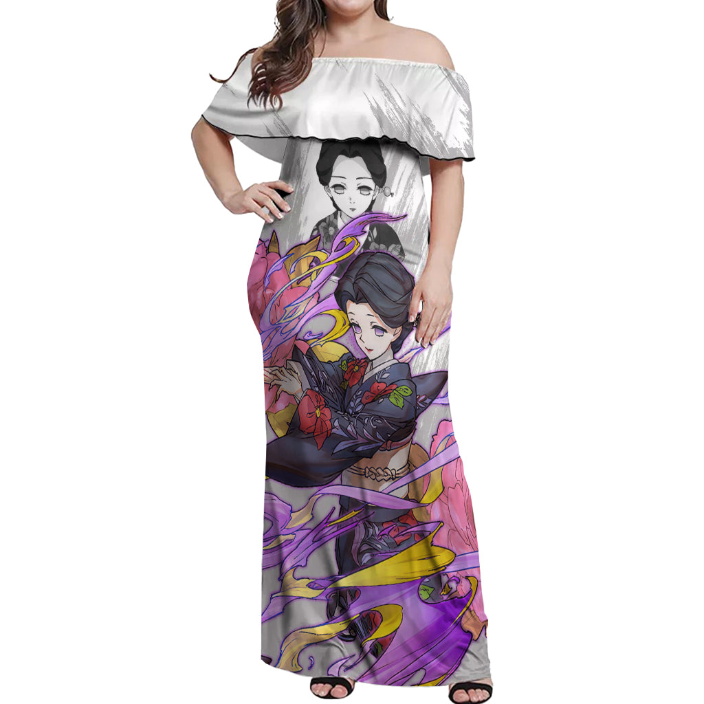 Tamayo - Anime Off Shoulder Maxi Dress Naruto