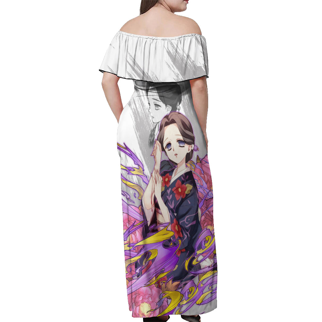 Tamayo - Anime Off Shoulder Maxi Dress Naruto