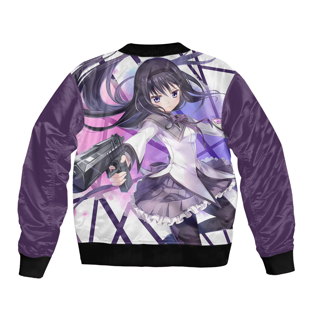 Puella Magi Madoka Magica Bomber Jacket Akemi Homura