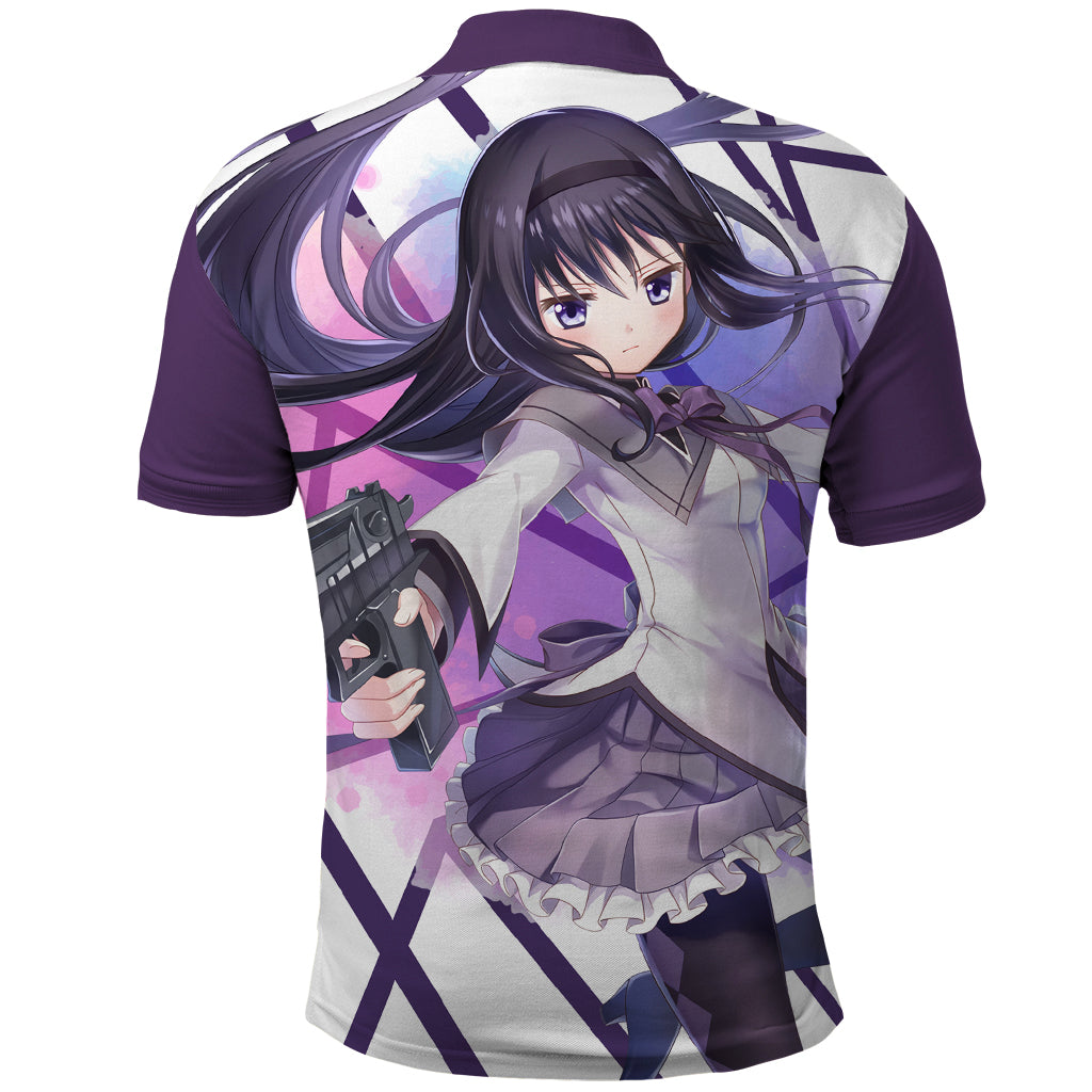 Puella Magi Madoka Magica Polo Shirt Akemi Homura