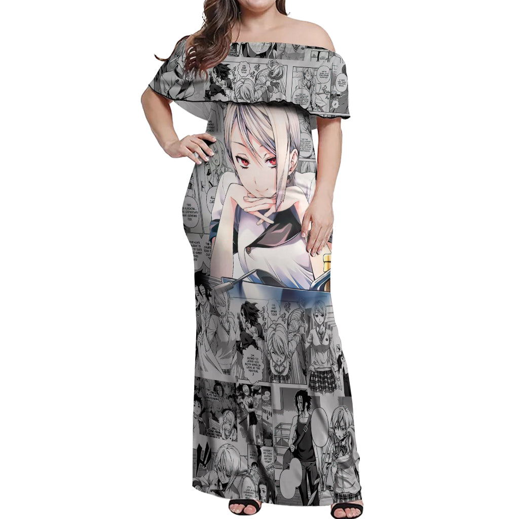 Shokugeki no Soma Off Shoulder Maxi Dress Nakiri Alice Anime