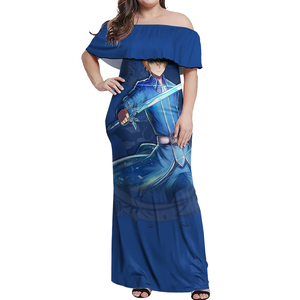 Eugeo Off Shoulder Maxi Dress Sword Art Online