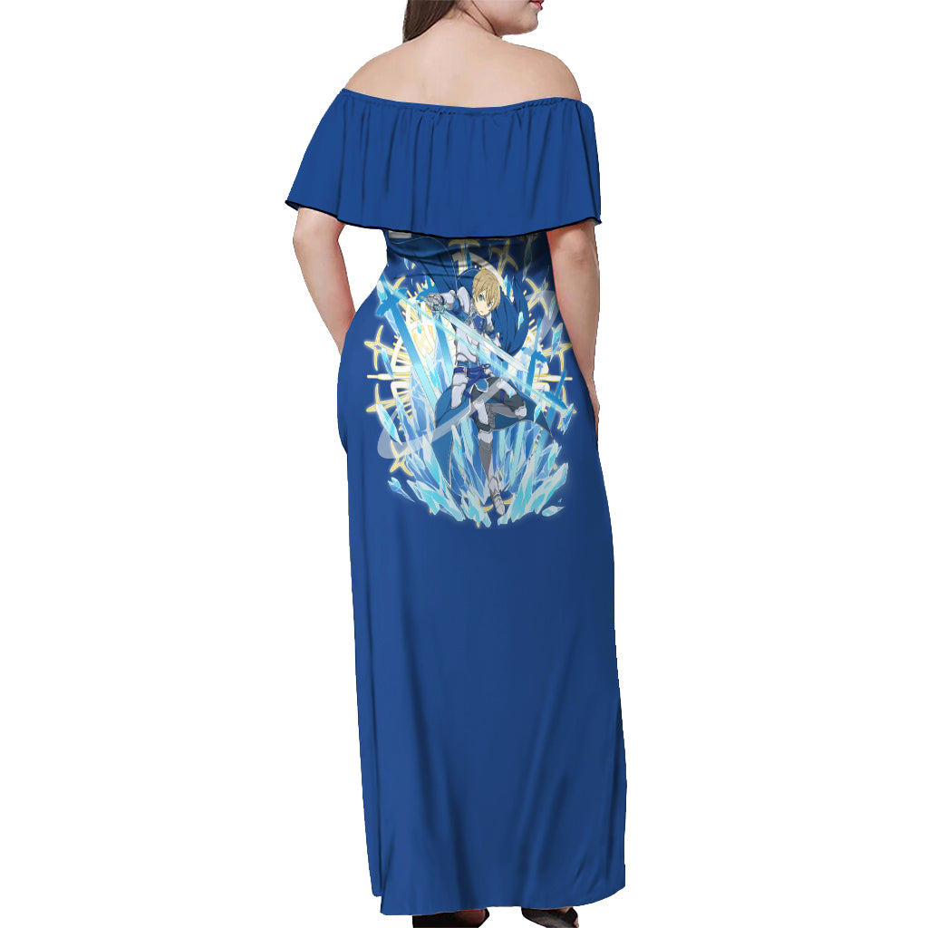 Eugeo Off Shoulder Maxi Dress Sword Art Online