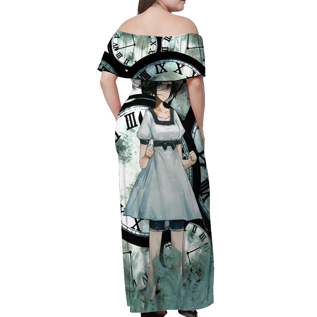 Shiina Mayuri - Steins Gate Off Shoulder Maxi Dress Anime Style