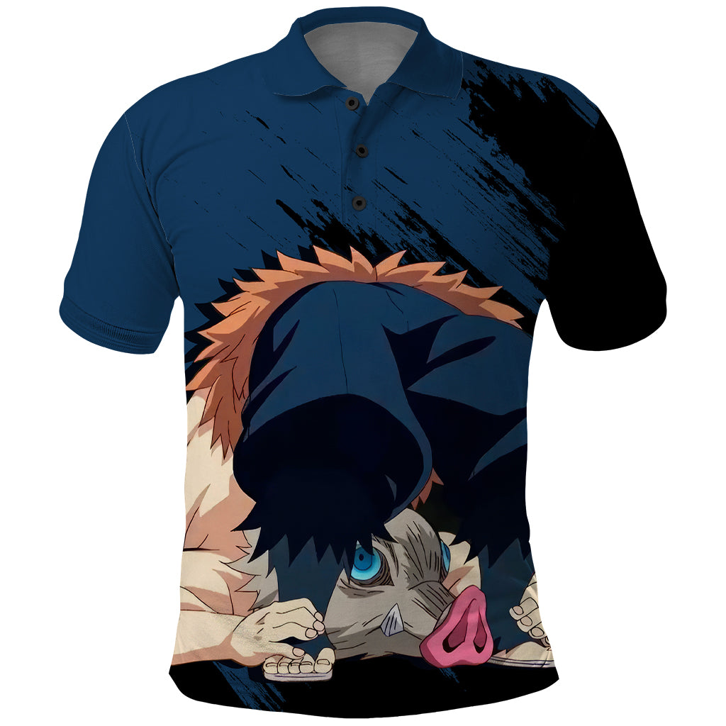 Kimetsu Inosuke Polo Shirt Demon Slayer