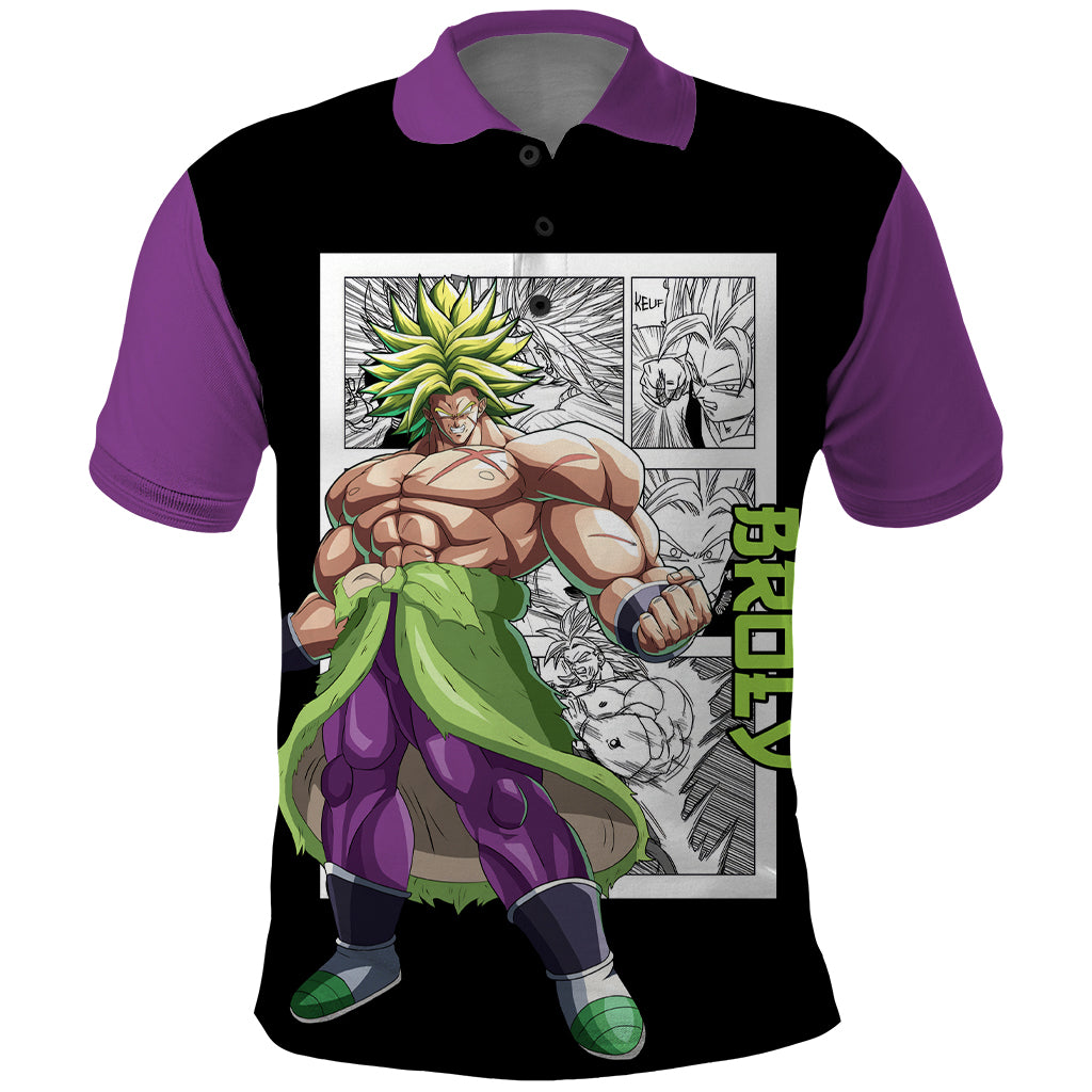 Broly Legendary SSJ Polo Shirt Dragon Ball Mix Anime Manga