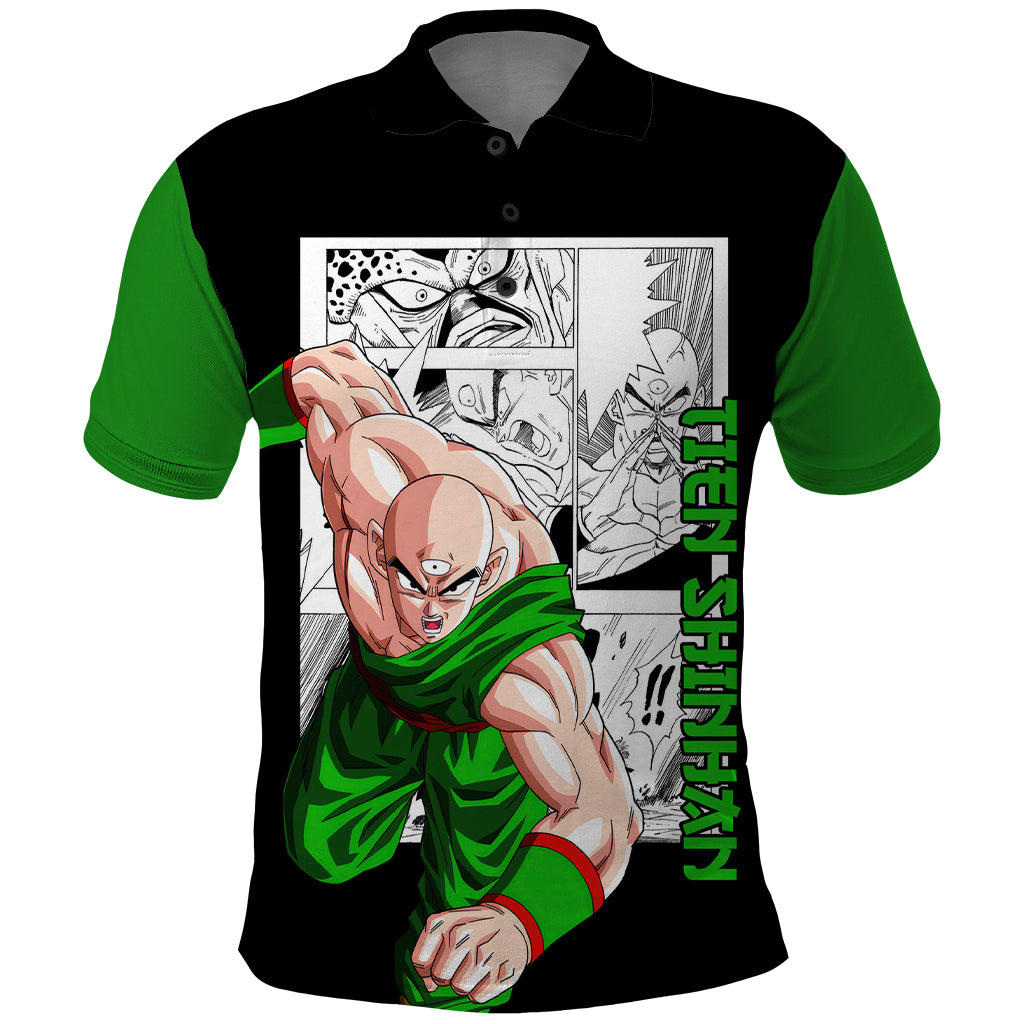 Tien Shinhan Polo Shirt Dragon Ball Mix Anime Manga