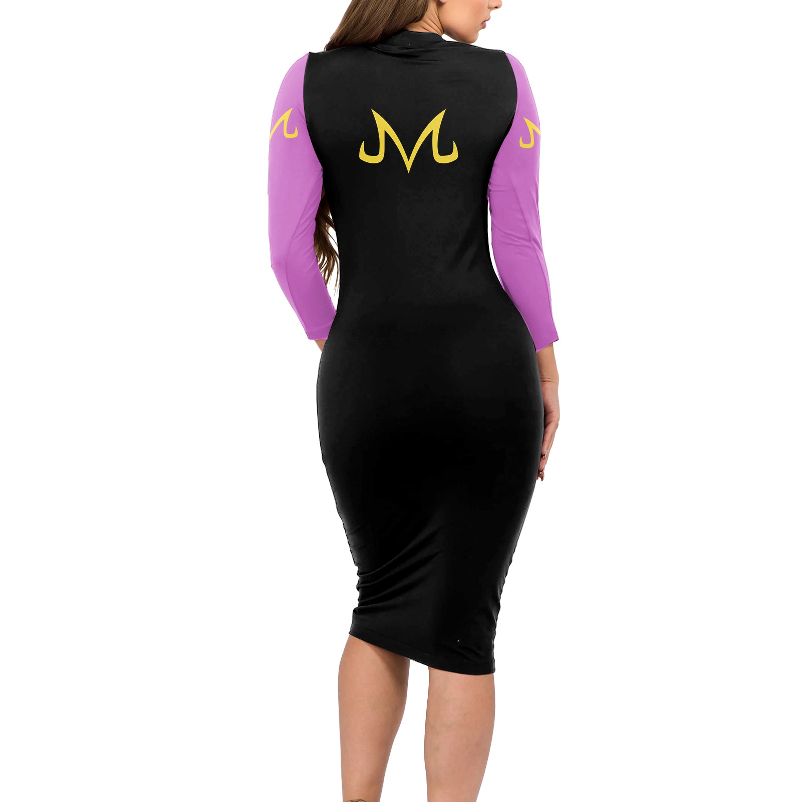 Majin Buu Long Sleeve Bodycon Dress Dragon Ball Mix Anime Manga