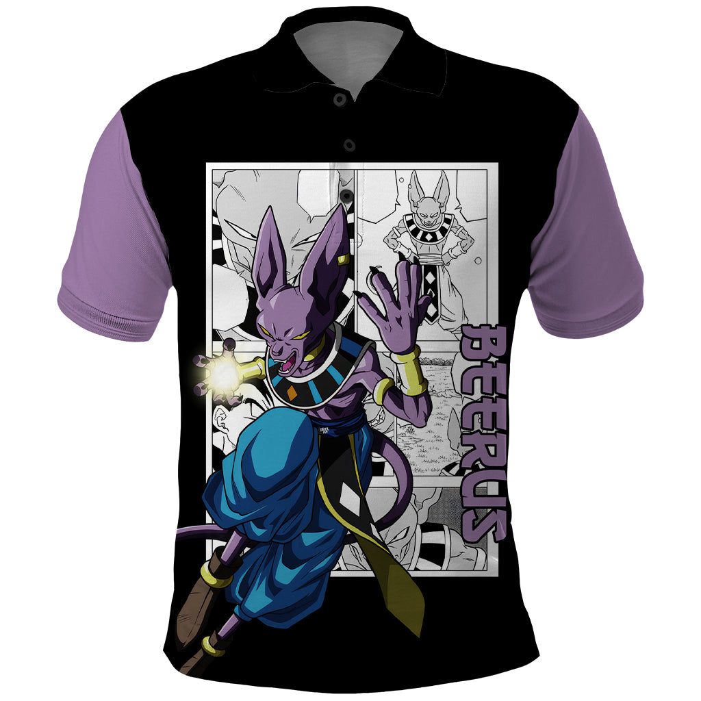 Beerus Polo Shirt Dragon Ball Mix Anime Manga
