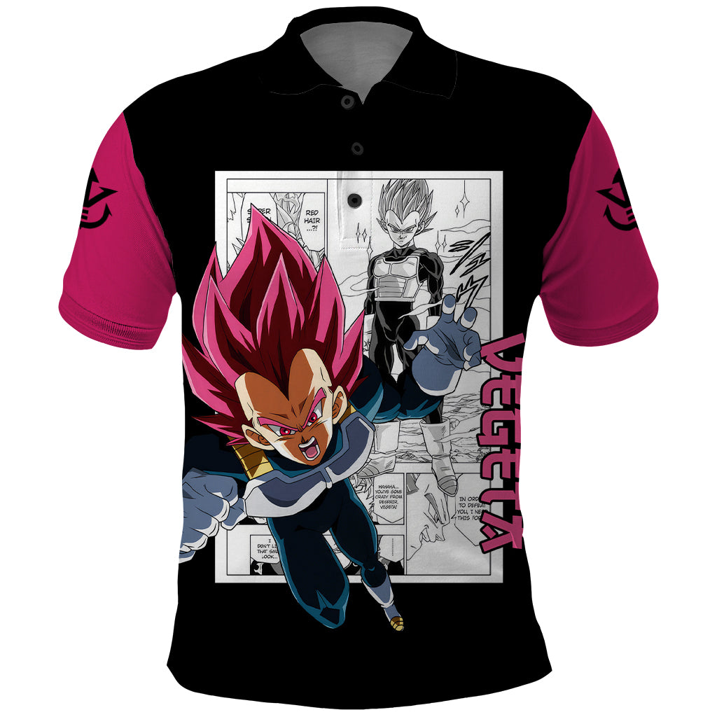 Vegeta God Polo Shirt Dragon Ball Mix Anime Manga